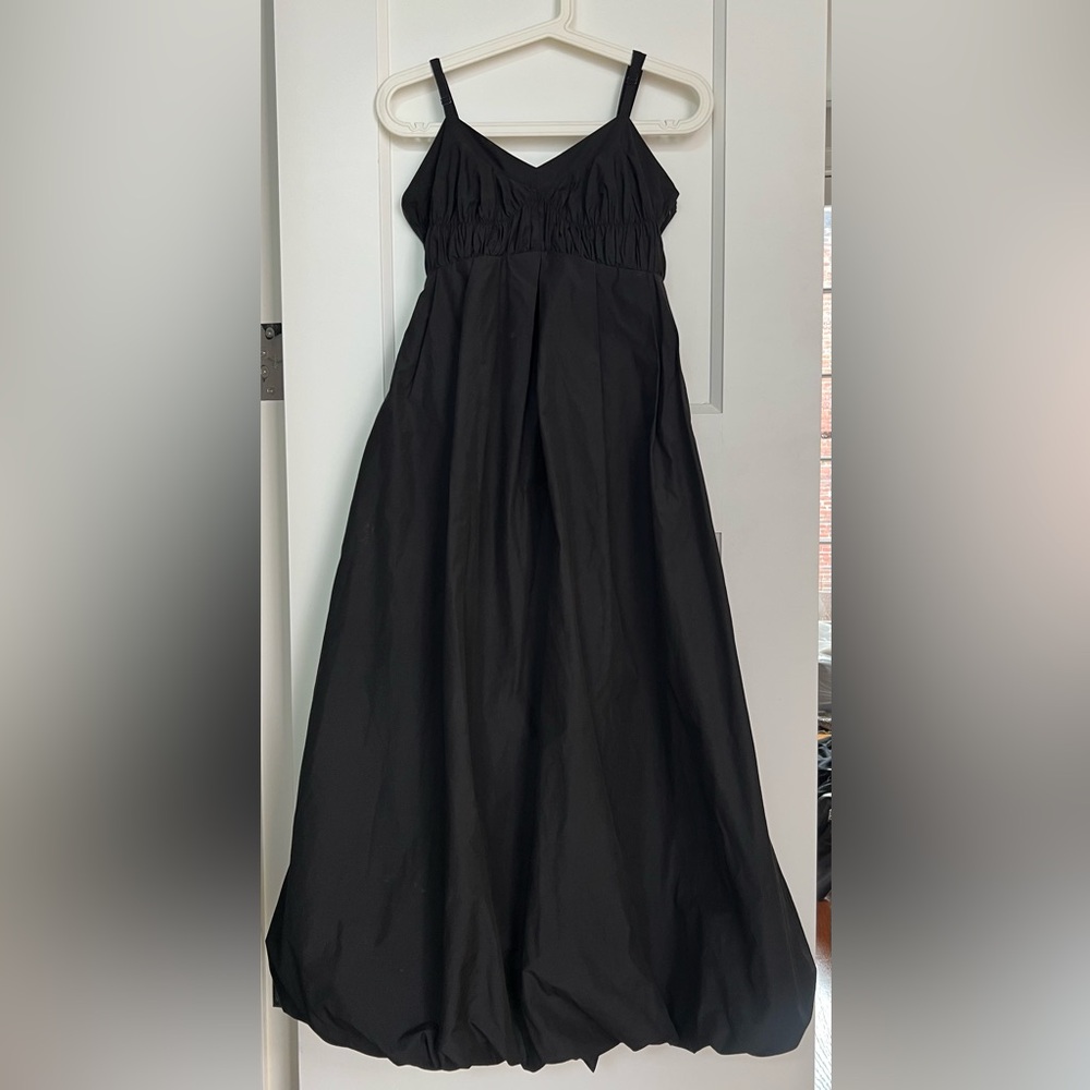 Moussy Black Pleated Maxi Skirt A-Line, size 2